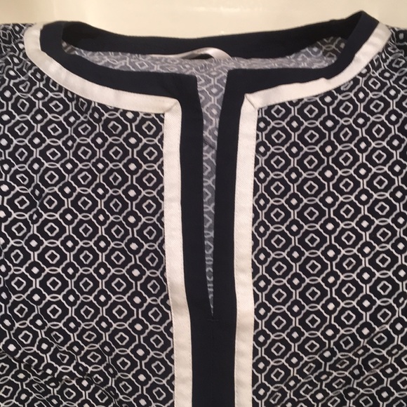 Sophie Max Tops - Navy and white top